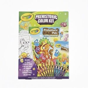 Crayola Prehistoric Color Kit Dinosaur Coloring Book Set